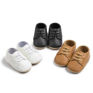 Pierwsze spacerowicze Sneakers Sun Noworodowe buty dla dzieci swobodne dziewczynki chłopiec pu skórzane dziecko i maluch bez poślizgu buty sportowe Pierwsze sporne buty sportowe WX5.31