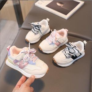 Children's Spring and Autumn New Casual Sports Shoes Fashionable Girls' Running Shoes Baby Shoes Boys' Breathable Mesh Shoes