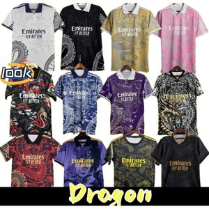 2024 25 Realu Madryt Chinese Dragon Football Edition Camiseta de futbol Pink Bellingham Vini Jr piłka nożna TCHouameni Rodrygo Men Kit Polo Shirt RJ01