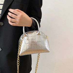 Glänzende Steinmuster Damenhandtaschen und Geldbörsen Kette Luxusumbetasche Frauen Muschel Crossbody Bags Marke Designer Boston Bag PMTMS
