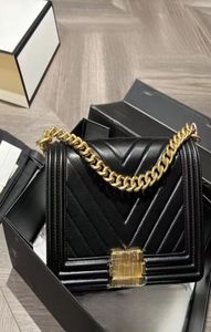 Роскошная дизайнерская сумка сумочка модная сумка для мессенджера классический Le Boy Women Vgrain Кожаная квадратная квадратная форма лопатка для плеча винтаж CC2326553