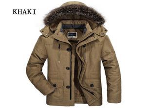 Men039s Down Parkas 2022 Bomber Jackets Coat Men kläder plus Velvet Thicken Winter Warm Windbreaker Hooded Mens Coats Jacket8807430