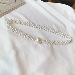 Andere Modeaccessoires Large Perle Taille Kette Damen Elastic Band Diamond Dekor