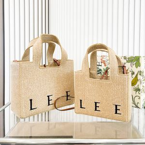 Raffias Basket Straw Weekender Font Tote Bag Bag Women's Pochette Weave Shop Bag Luxurys Handbag Pirror Generation