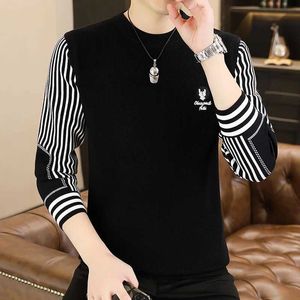 Men's Sweaters Autumn Winter Designer New Fashion Luxury Knitted O-neck Sweater High Quality Mens Pullover Casual Warmth Sweater Q240603