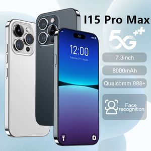 Mobile I15 Pro Max True 4G 7,3 polegadas Tela grande 13 megapixels Android 10 (3+64)