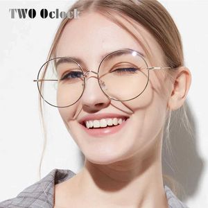 眼鏡フレーム女性ダブル8ロックウルトララージグラスフレームレトロメタル透明ウールメガネ光学メガネユニセックスG240529