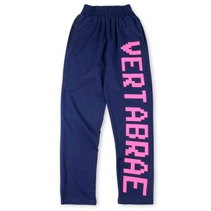 24FW Sweatpants Pants Vertabrae Letter Printing Men Kvinnor Tungt tyg unisex joggar Drawstring byxor Eur US Size 16 Färger