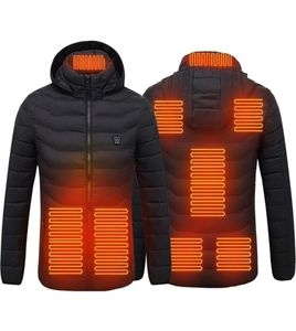 Paratago vintervärmejackor män kvinnor uppvärmda varma kläder USB värmare termisk bomullsvandringsjakt rockar p91138 2011269484205