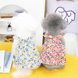 Hundkläder Summer Pet Dress Mesh Clothes Princess Puppy Cat Suspender Sweet Clothing For Small Medium Dogs Chihuahua