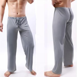 العلامة التجارية Man Long Pant Sleepwear مريح الانزلاق القابل للانزلاق القيعان من النوم بنطلون غير رسمي للرجال.