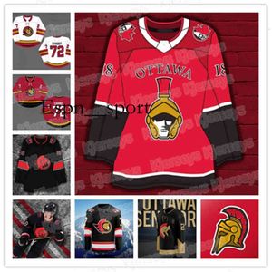 CeoConcept 7 Brady Tkachuk Jersey 18 Tim Stutzle Stuetzle Thomas Chabot Matt Murray Brown Hockey Red White