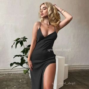 Letnia dama sukienki Kobiety projektantki spódnice INS popularne damskie ubranie moda seksowna dekolt otwarty split sukienka s-3xl multi kolor 5e2