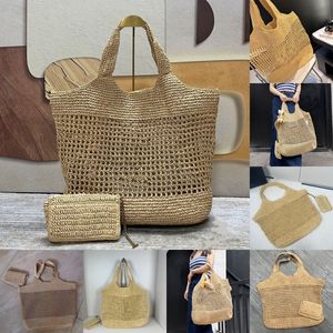 Luxury bag tote bag designer straw beach bag icera maxi Porte Monnaie classics shoulder bag for womens designer handbag raffias mesh hollow woven te051 H4