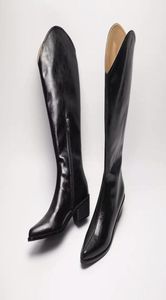 Perfect Paris France Isabel Buty denzy zamszowe kowbojskie buty w stylu Marant w stylu kolan kolan western inspirowane szwami cielęcy
