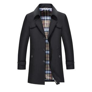 Mens Trench Coats Coat Male Blazer Designs Slim Fit Business Casual Suit Jacket Spring Autumn Jackets Windbreaker Plus Size 9Xl Drop D Ot5Xq