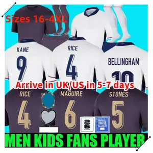 جديد 2024/25 إنجلترا كرة القدم قمصان كين راشفورد جريليش جنيه جبل ساكا 23 24 رجال الأطفال مجموعة الوطني 1996 1998 Sport Football Shirt