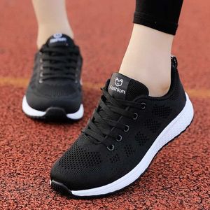 Casual Shoes Breattable Womens Running Shoes Lightweight Anti Slip Sports Outdoor Soft Lace Fashion Tennis XW6.5JXBP