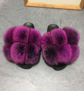 Factory Direct Wholesale Women Ball Slides Non Slip Soft Fox sandals1746274