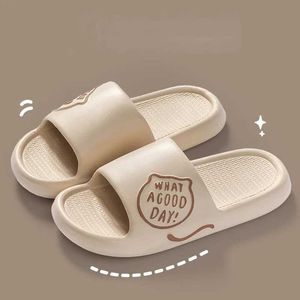 Slippers Fashion Summer Cartoon Kitten Mens Home Shoes For Women Cosy Slides Lithe Soft Sandals Men Couple Indoor Flip Flops H240605