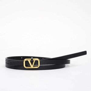 He Belt Classic Designer Belts Womens Leather V-shaped Buckle Womens Versatile Fashion Thin Jeans with Original Logo 1xqg