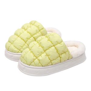 Slippers Winter Cotton Plus Women Indoor Soft Thick Cover heel Non-slip Fluffy Warm Cute Design Fashion H240605 9E0R