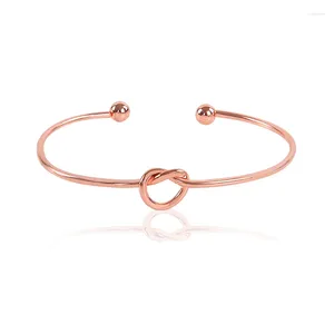 Party Favor 1Pc Rose Gold Stainless Steel Bracelets Opening Adjustable Bangles Men Women Jewelry Gifts Wedding Gift For Guest
