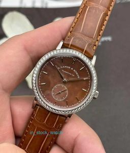 Alengey watch luxury designer 35mm 878 038 Platinum Original Diamond Manual Mechanical Womens Watch 252000