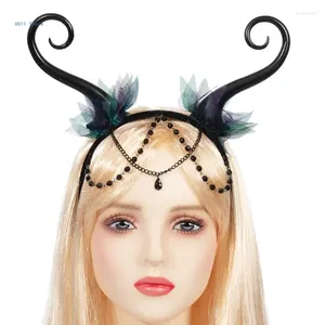 Party Supplies Witch Horn Dark Fairy Headwear Sexy Headbands Devil Animation Hair Hoop For Live Show Role Play