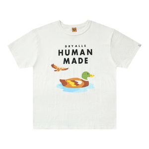 人間の作られた水アヒルショートTシャツティーハーフスリーブ男性と女性