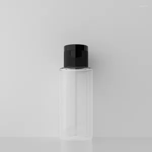 Butelki do przechowywania 50pcs 40 ml pusta butelka o małej podróży z przewracającą czapką do żelu prysznicowego szampon płynny opakowanie kosmetyczne
