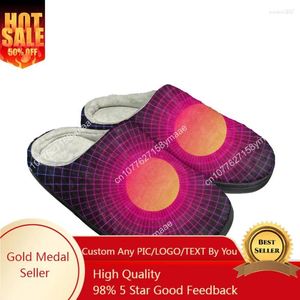 Slippers Electronic Music Ban Fashion Cotton Custom Mens Womens Sandals Plush Casual Keep Warm Shoes Thermal Comfortable Slipper