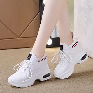 Casual Shoes Womens Sneakers Women's Designer Summer Autumn Tennis Female Woman Fashion Trainers Heels Pu Fabric Retro Lace-Up