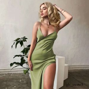 ALEMAIS KLÄNNING SOMMER LADY KLÄNNER Kvinnor Designer kjolar Ins Populära damer Kläder Fashion Sexig V-ringning Öppen Back Split Dress S-3XL Multi Color C9e