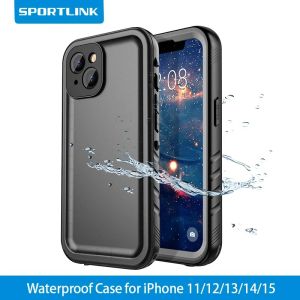 Covers SPORTLINK Waterproof Phone Case Underwater Protect for iPhone 14 13 11 12 15 Pro Max SE 2nd 3rd 2022 Builtin Screen Protector