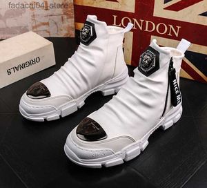 Boots Mens shoes autumn winter boots snow boots high cotton boot men youth casual ankle boot warm leather bootiesV45 Q240605