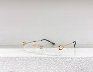 リムレスの眼鏡メガネフレームクリアレンズ男性ヴィンテージファッションサングラスフレーム