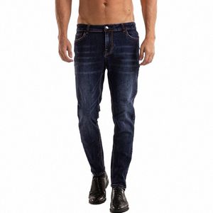 gingtto baggy jeans för män byxor smala fit streetwear kläder denim byxor manlig stretchig midja plus storlek nyanlända hf102 o7tx#