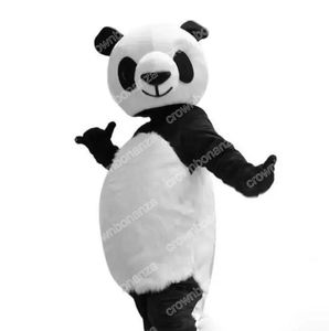 Hot Sales Custom panda Mascot Costumes Halloween Cartoon Character Outfit Suit Xmas Outdoor Party Festival Dress Promotional Advertising Clothings