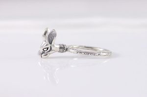 مصنع S925 Sterling Silver Silver Family Family Forest Series Forest Rabbit Head Tide Tide Men and Women5280180