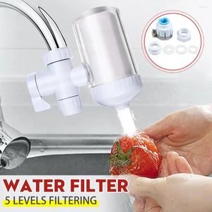 Kitchen Faucets 5 Levels Filtering Ceramic Water Filter Washable Purifier Durable Healthy Tap Faucet Home House Family Health Drinking