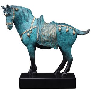 Mosiężne figurki koni, rzeźby koni w stylu dynastii brązu i chińskie rzemiosła koni o tematyce zodiaku