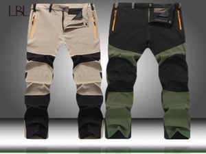 Outdoor Quick Dry Pants Men Cargo Military Hiking Trousers Mens Casual Jogger Zipper Streetwear Male Slim Fit Bottom Sportswear LJ5656315