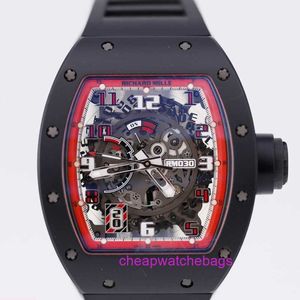 Luxury Wristwatch RM Automatisk lindning Tourbillon RM030 Ceramic NTPT Date Display Dynamic Storage Mens Watch Automatic Machinery Swiss Fam YT2W