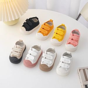 Children Canvas Shoes Toddler Infant Boys Sneakers Girls Candy Color Casual Shoes Baby Kids Breathable Leisure Shoes Soft 240603