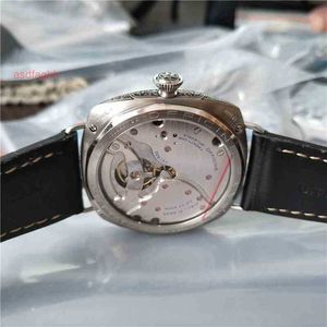 Highend Paneraiss Watch Luxury Watch Man rostfritt stål Casual Wristwatch Hand Wind Sports Watches Transparent Glass Texz