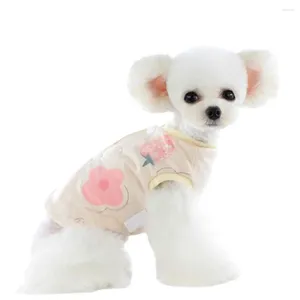 Hundkläder vinterrock enkelbröst tjockt håll varmt jordgubbsmönster katt husdjur för daglig slitage