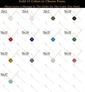 Pendanthalsband Diamond Designer Halsband för kvinnor 18K Gold Inlay-pärlemor / Agat / Chalcedony Gold-Plated Never Fading Nonallergic, Store / 21417581