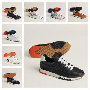 sneakers designer shoes men basketball sneakers orange H Trail casual sneaker carriage calfskin peach cool grey green plum low cut chaussure trainers running shoes