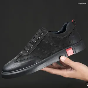 Casual Shoes Italy Business Leather Lace Up Breathable Mens Fashion Handmade Genuine Black Formal Work